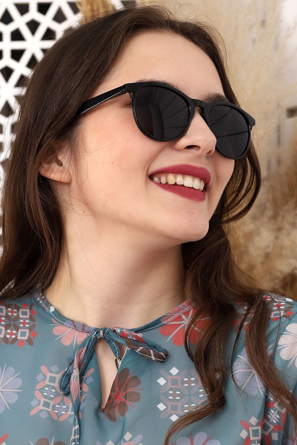 Della Pianto Tamela Unisex Siyah Güneş Gözlüğü - Görsel 8