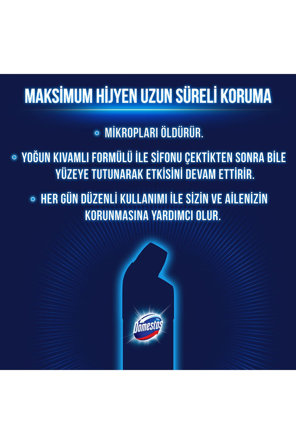 Domestos Yoğun Kıvamlı Çamaşır Suyu Dağ Esintisi Maksimum Hijyen ml Adet - Görsel 5