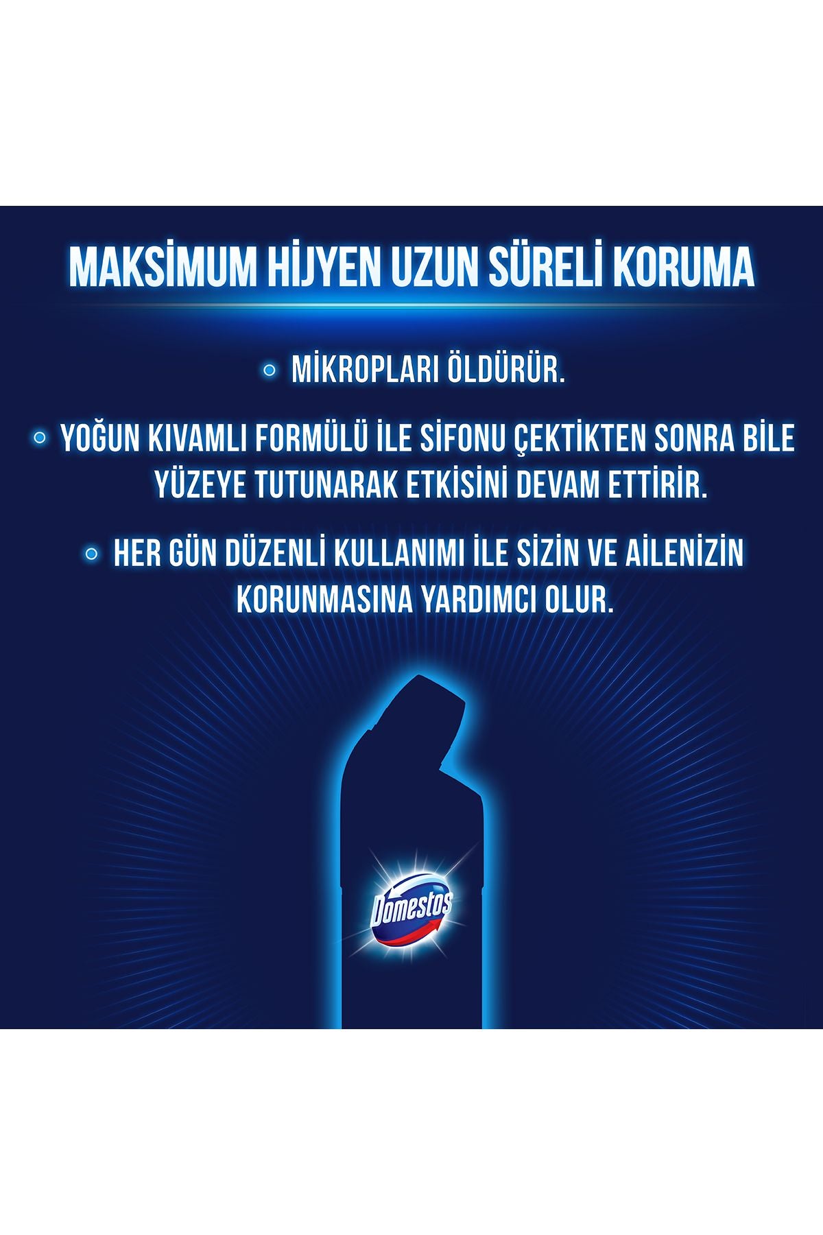 Domestos Yoğun Kıvamlı Çamaşır Suyu Dağ Esintisi Maksimum Hijyen ml Adet - Görsel 5