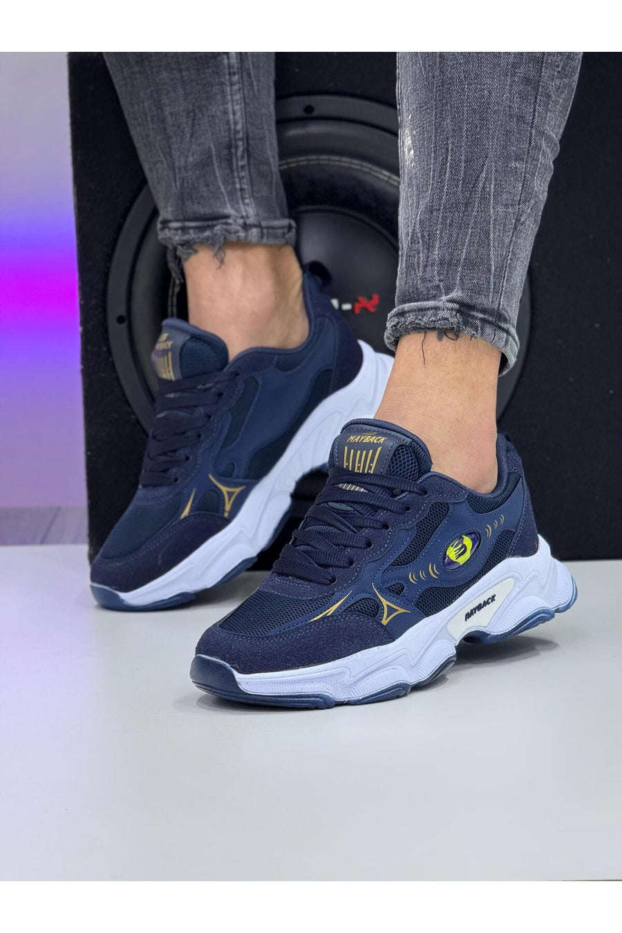 mayback Erkek Günlük Ortopedik Sneaker Ayakkabı - Lacivert