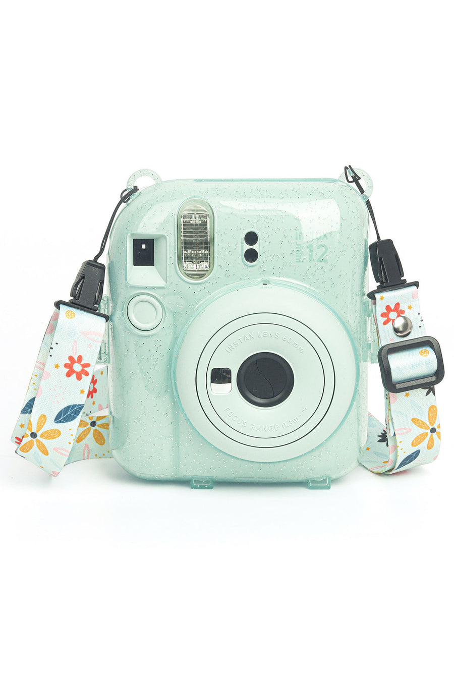 Fujifilm Instax Mini 12 Yeşil Fotoğraf Makinesi-10'lu Film-kıskaçlı Stand-pvc Albüm Ve Simli Pleksi Kılıf Set - Yeşil