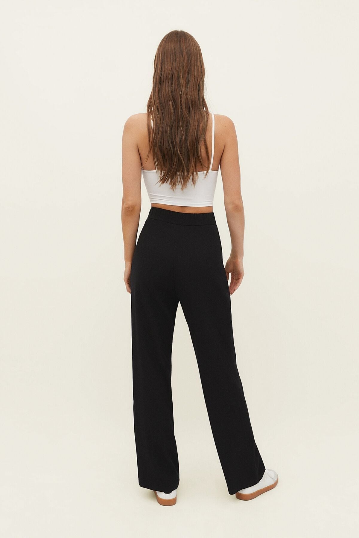 Stradivarius Geniş Paça Pantolon Standart Polyester