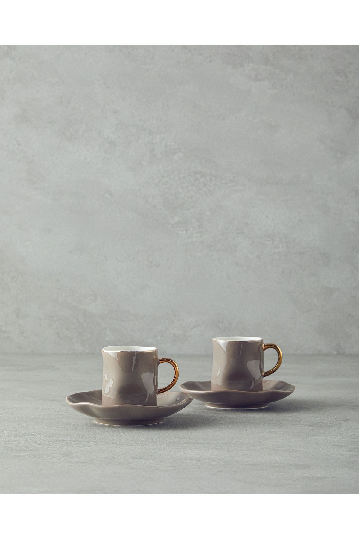 Englishome Rolly New Bone China Parça Kişilikahve Fincan Takımı Vizon