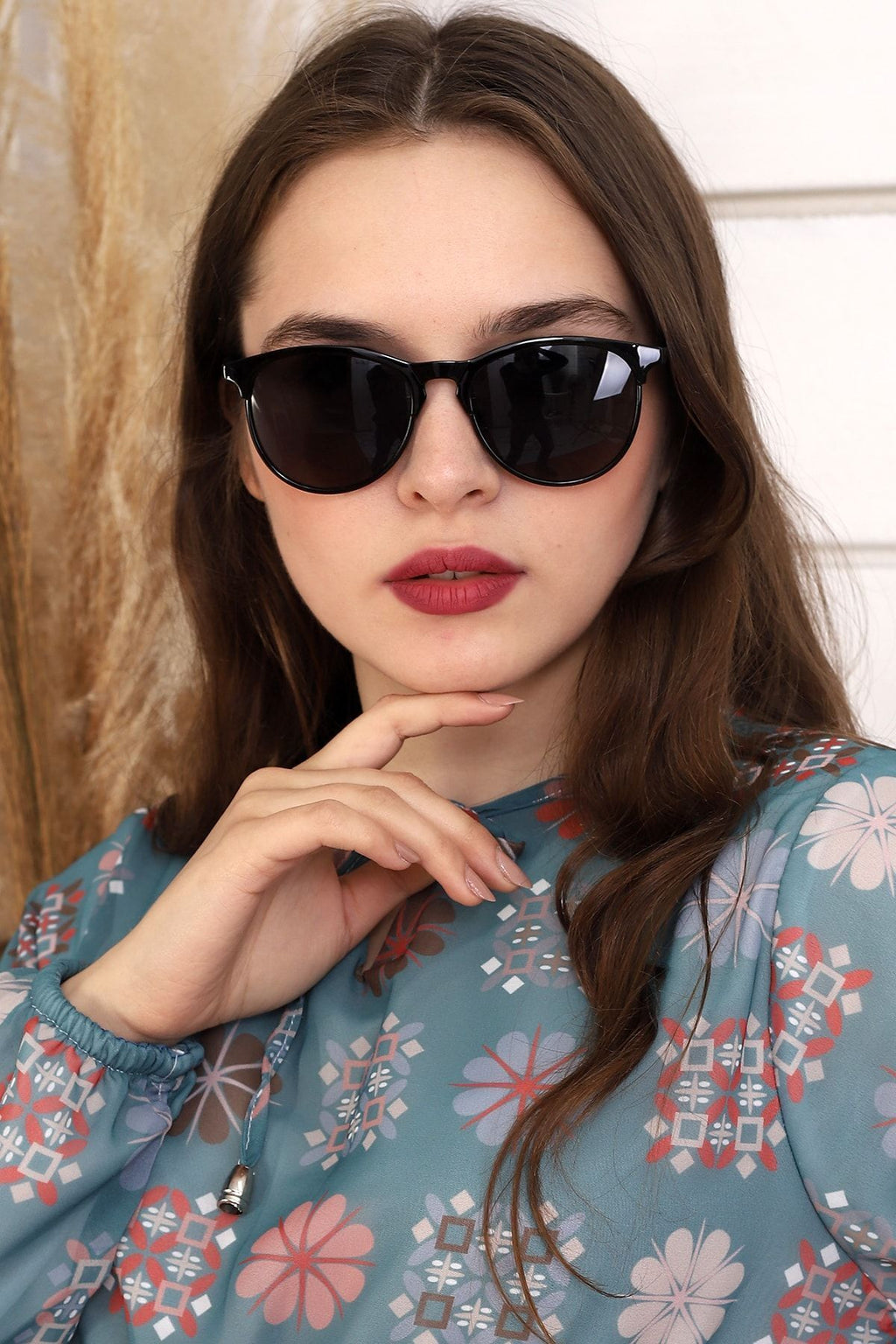 Della Pianto Tamela Unisex Siyah Güneş Gözlüğü - Görsel 3