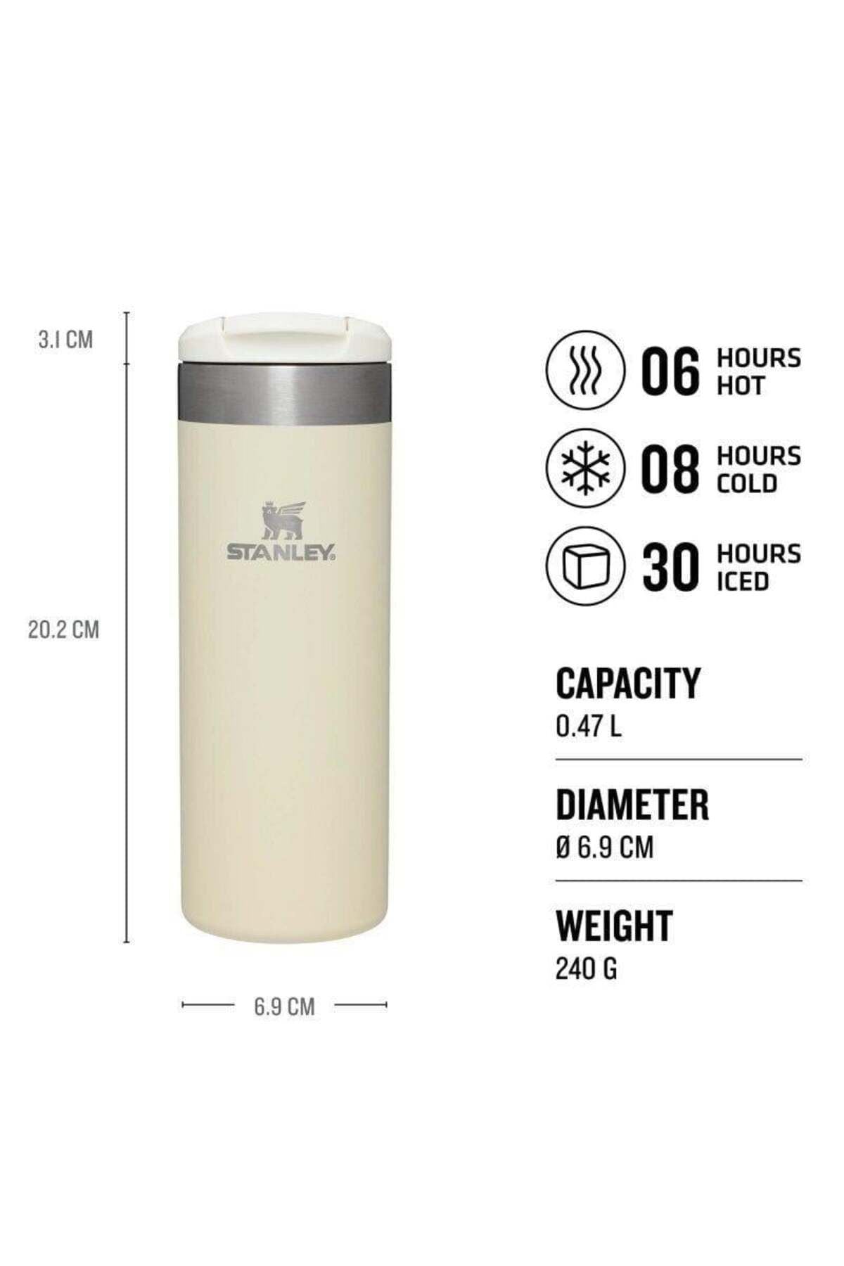 Stanley The Aerolightransit Mug .l / oz Unisex Bej Matara Suluk -- - Görsel 2