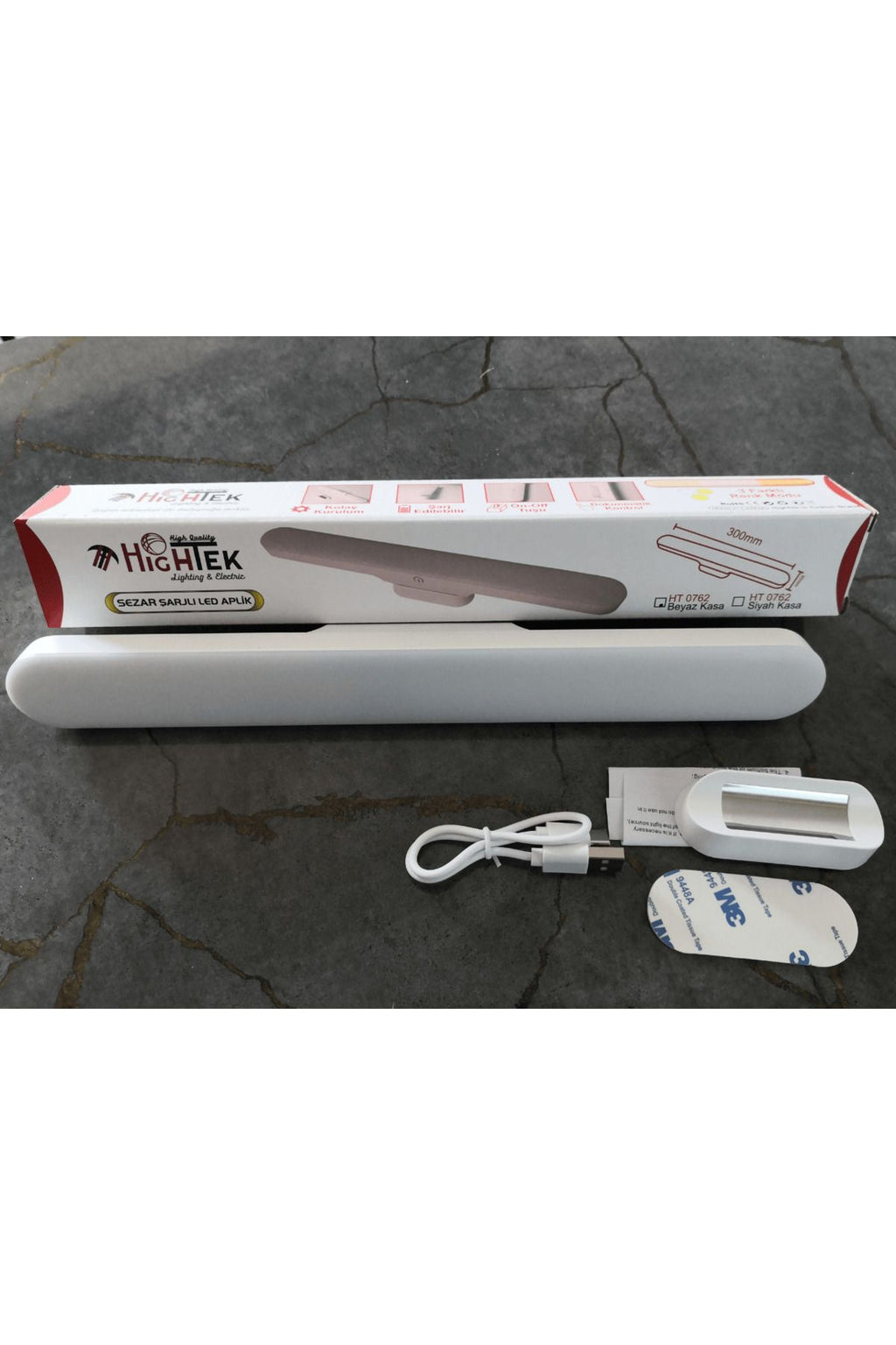 Hightek Dokunmatik Led Usb Şarjlı Aplikablosuz Mıknatıslı Lamba Farklı Işık Rengi - Görsel 5