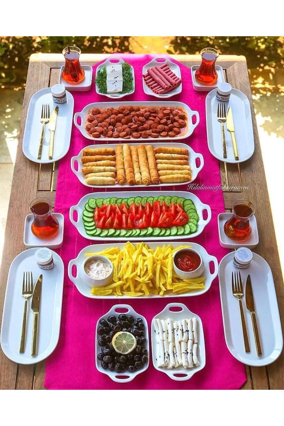 Akıncı Seramik Lı Sunum Tabağı Orta Sunum Tavuk Dünyası (XCM) - Görsel 2