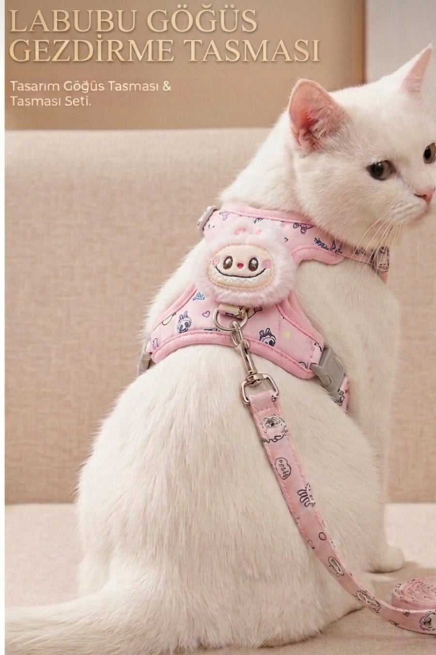 ego home Kaçış Önleyici Küçük ve Orta Irk Kedi Köpek Göğüs Tasması Yumuşak,Nefes Alabilir, Dayanıklı