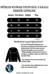 Valiberta Nefes Alabilir Yarım Oversize Müslin Kumaş Uzun Kol Yakalı Erkek Gömlek - Açık Haki