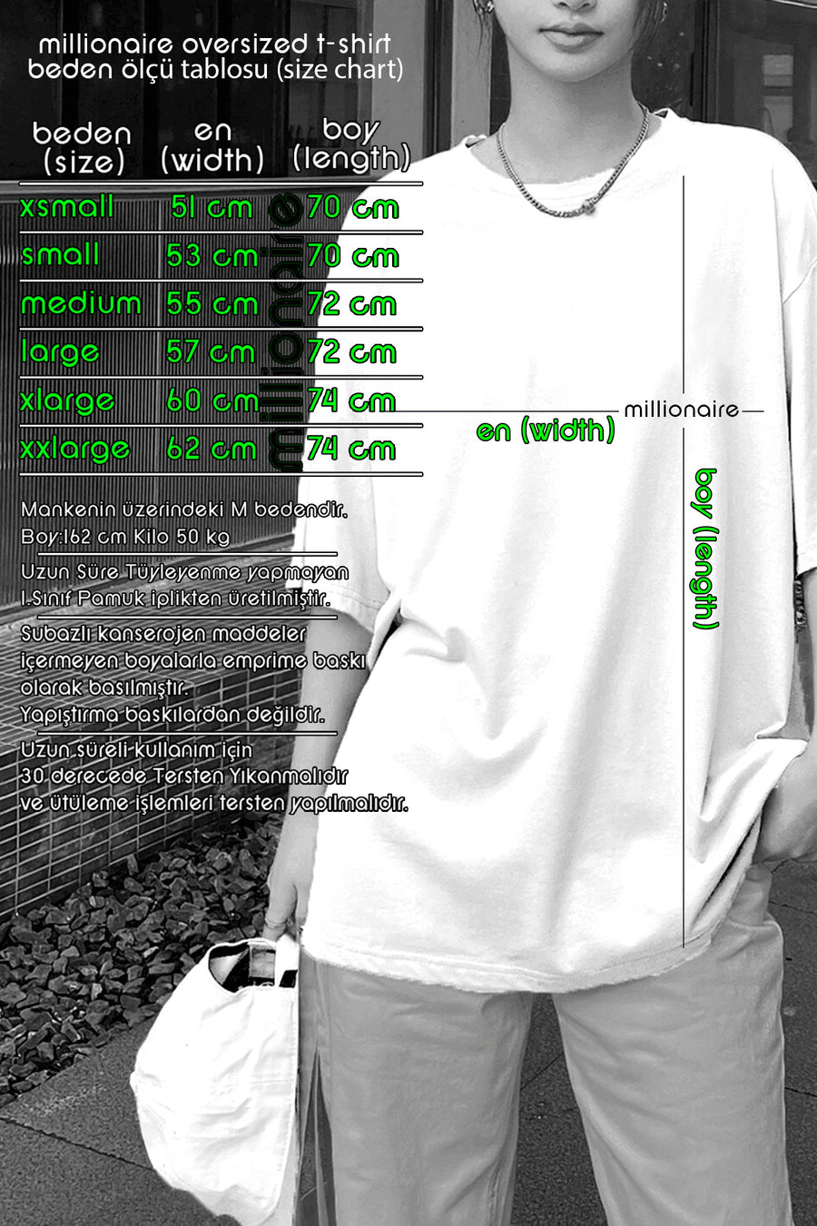 Teenage Millionaire Arid Mountain Gri Oversize Salas Boyfriend Kadın T-shirt - Gri