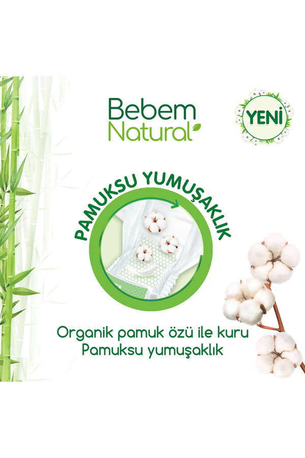 Bebem Natural Bebek Bezi 6 Beden Ekstra Large Aylık Fırsat Paketi 100 Adet