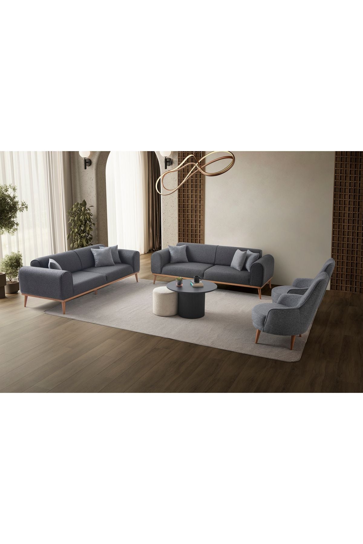 EDSY HOME Rebull +++Koltuk Takımı Antrasit