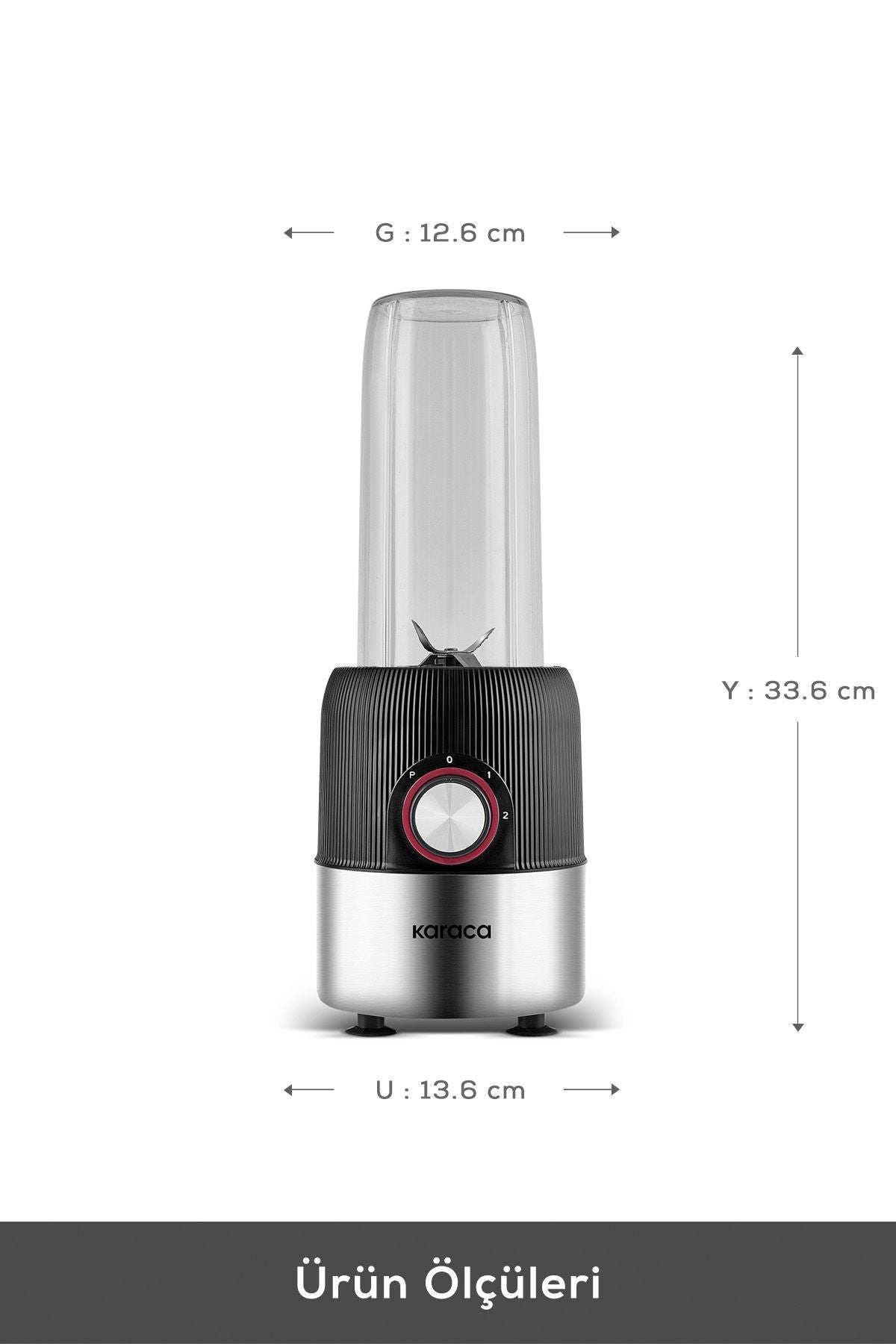 Karaca Blend & Rush Inox Personal Kişisel Smoothie Blender Black - Görsel 2
