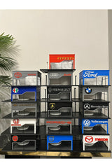 Butik 3D Baskı 1/64 Ölçekli Mercedes Showroom Tasarımlı Diorama Araç Sergileme Garajı