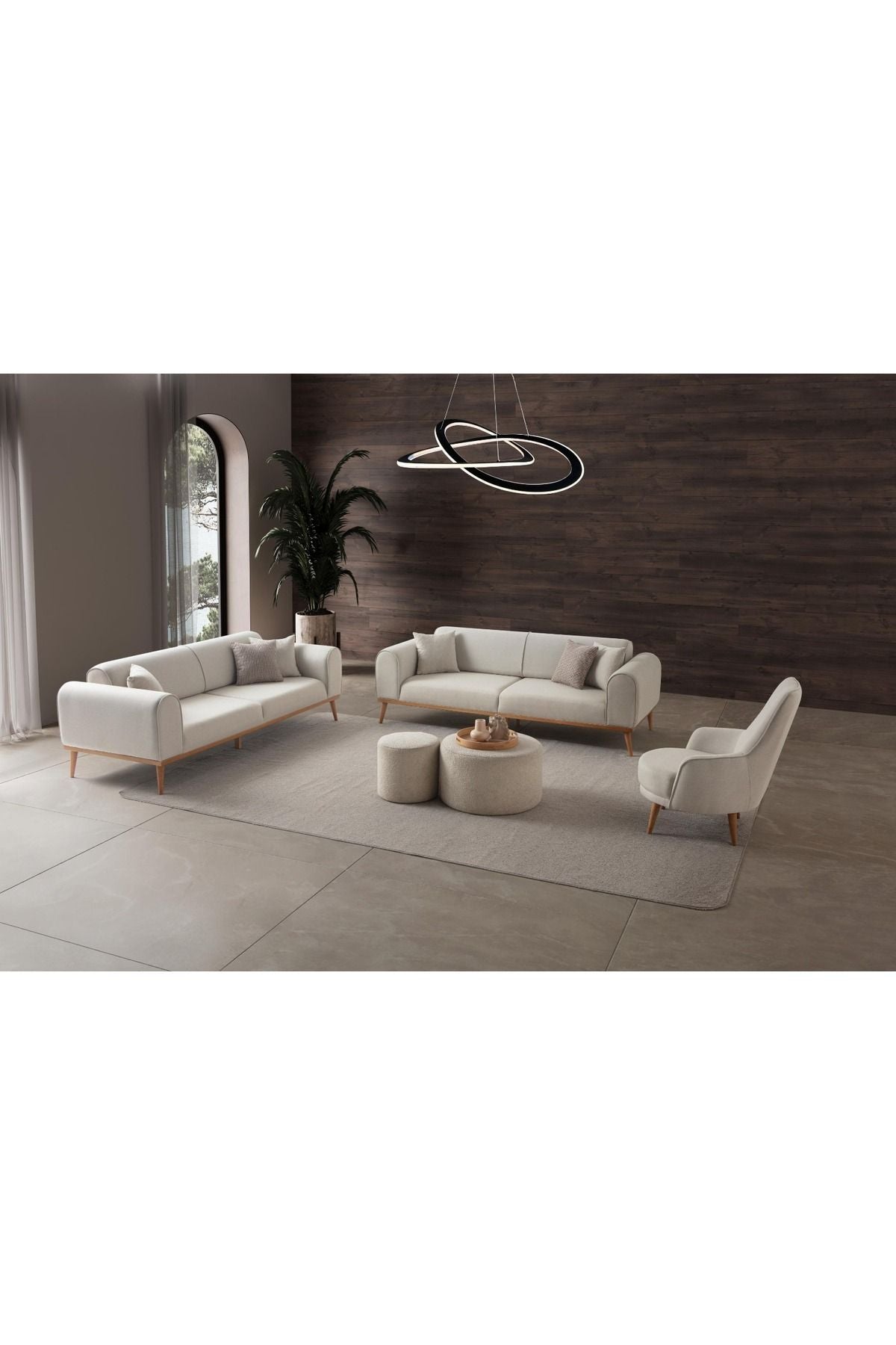 EDSY HOME Rebul ++Koltuk Takımı Bej Renk