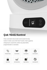 Xenon Smart Otomatik Kedi Tuvaleti (Kameralı) | 72 Lt, Mobil Kontrollü, Wifi, Akıllı Kedi Tuvaleti (X8623)