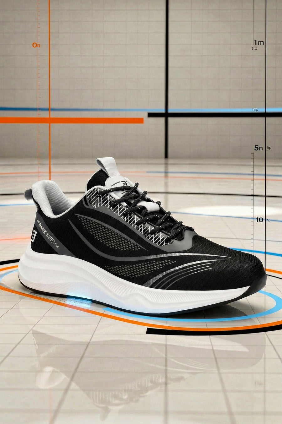 Dark Seer DS SPECTRE XY Beyaz Siyah Erkek Sneaker Günlük Spor Ayakkabı - Siyah-Beyaz