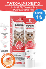 Mimosa Pet Tüy Dökülme Engelleyici, Tüy Yumağı Ve Kusma Önleyici Multivitamin Kedi Malt Macun 100 gr