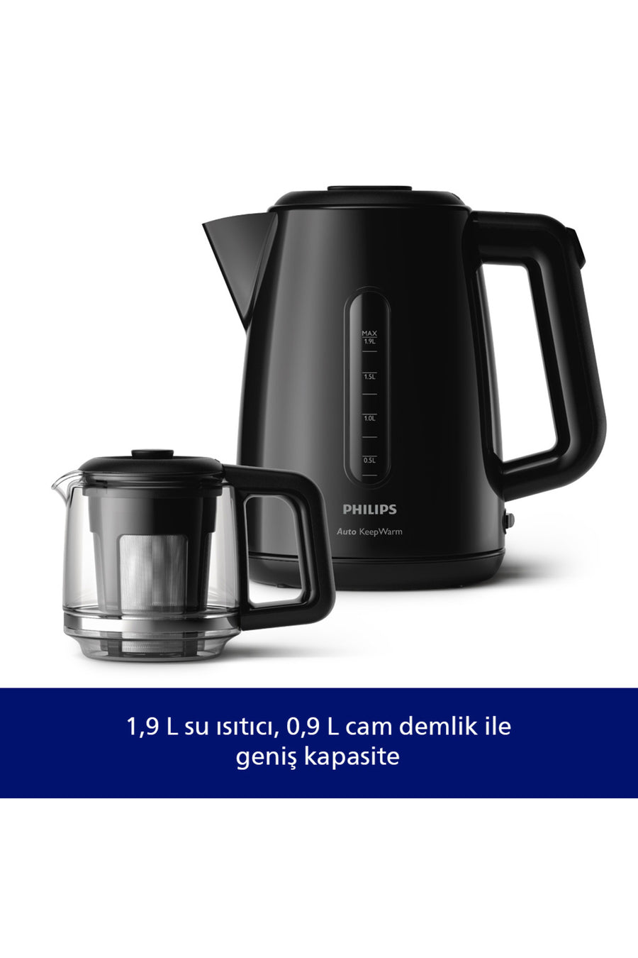 Philips Daily Collection Çay Makinesi, 1700W, 1,9 Lt Su Isıtıcısı, Otomatik Sıcak Tutma, HD7301/00
