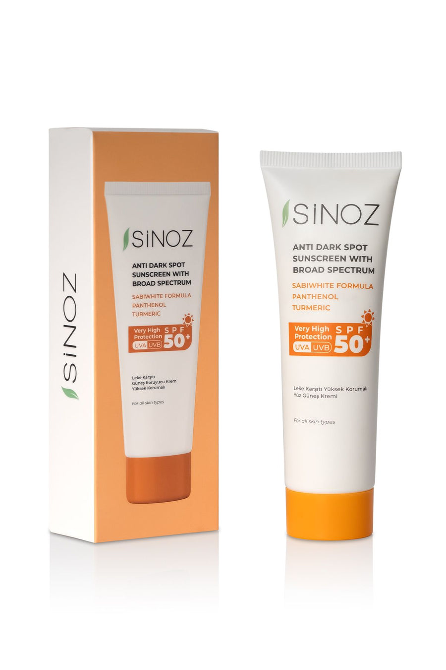 Sinoz Spf Leke Karşıtı Yüksekoruyucu Yüz Güneş Kremi ml Normal Ve Kuru Ciltler Için
