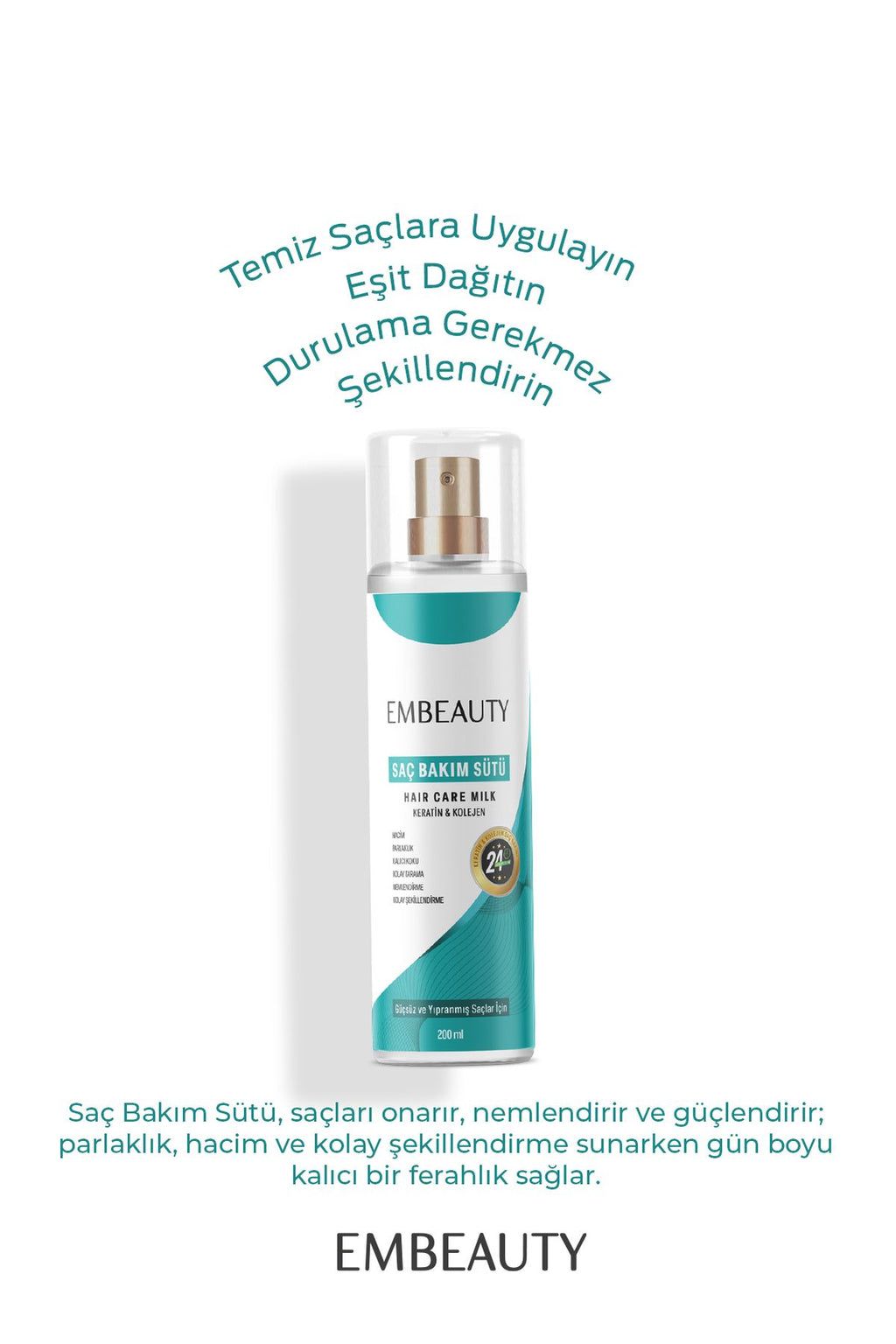 Embeauty Besleyici Keratin Kolajen Saç Bakım Sütü ML
