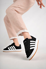 Freemax Spor Sneaker Ayakkabı Siyah Beyaz - Siyah Beyaz