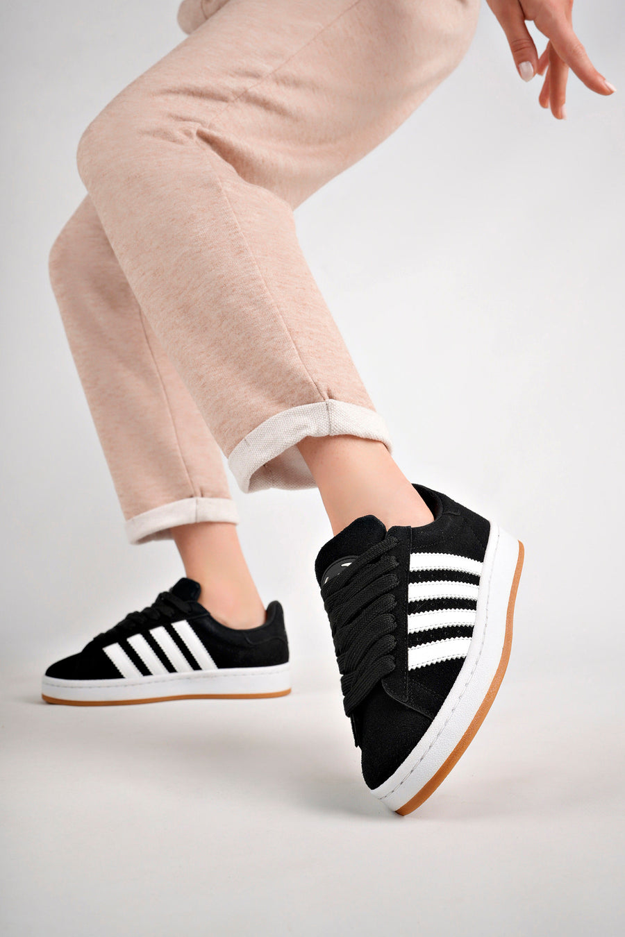 Freemax Spor Sneaker Ayakkabı Siyah Beyaz - Siyah Beyaz