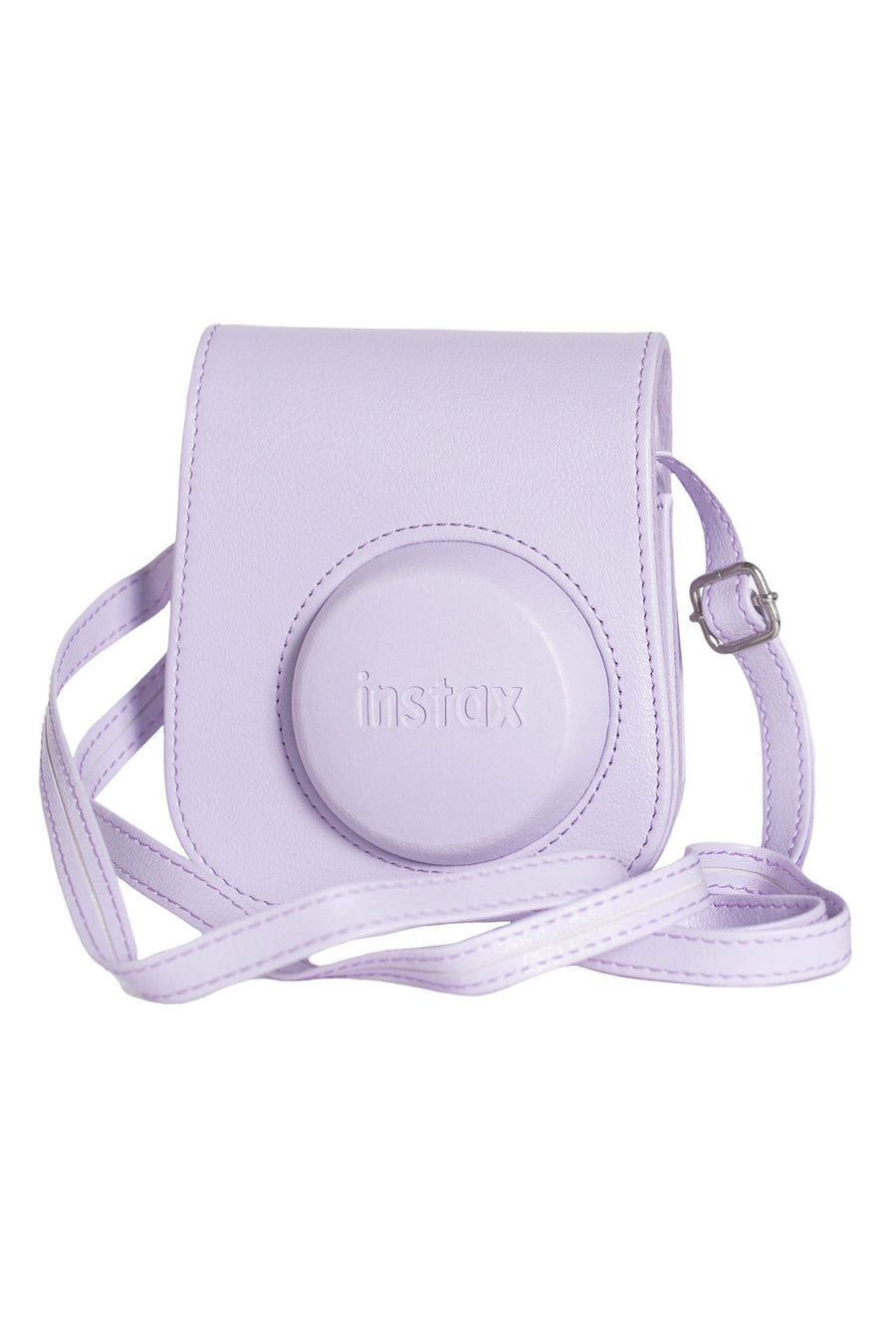 Fujifilm Instax Mini 12 Lila Fotoğraf Makinesi-10'lu Film-Mini Albüm ve Deri Kılıf Seti - Lila