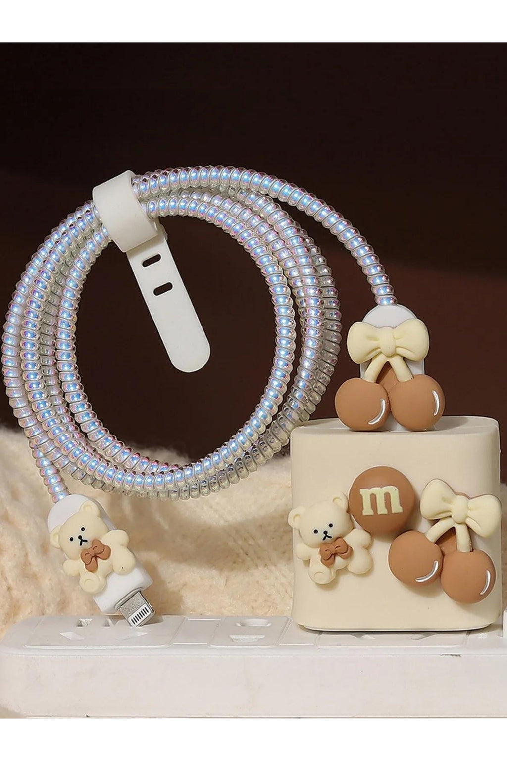 Dublin İphone 18w/20w Uyumlu Şarj Aleti Kılıfı, Şarj Kablosu Koruma Aparatı, Toparlayıcı, Koruyucu