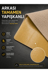 Arnee Altı Tam Yapışkanlı Kaydırmaz Basamak Halısı Pratik Kaymaz Dublex Ev Ahşap Merdiven Halısı Bej 20x75cm - Bej / Açık Kahve Rengi