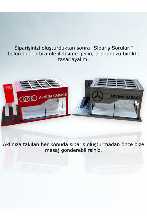 Arvina Atelier Kişiselleştirilebilir Showroom | Premium Koleksiyon | Parlak Logo | 1:64 (Araçlar Dahil Değildir)