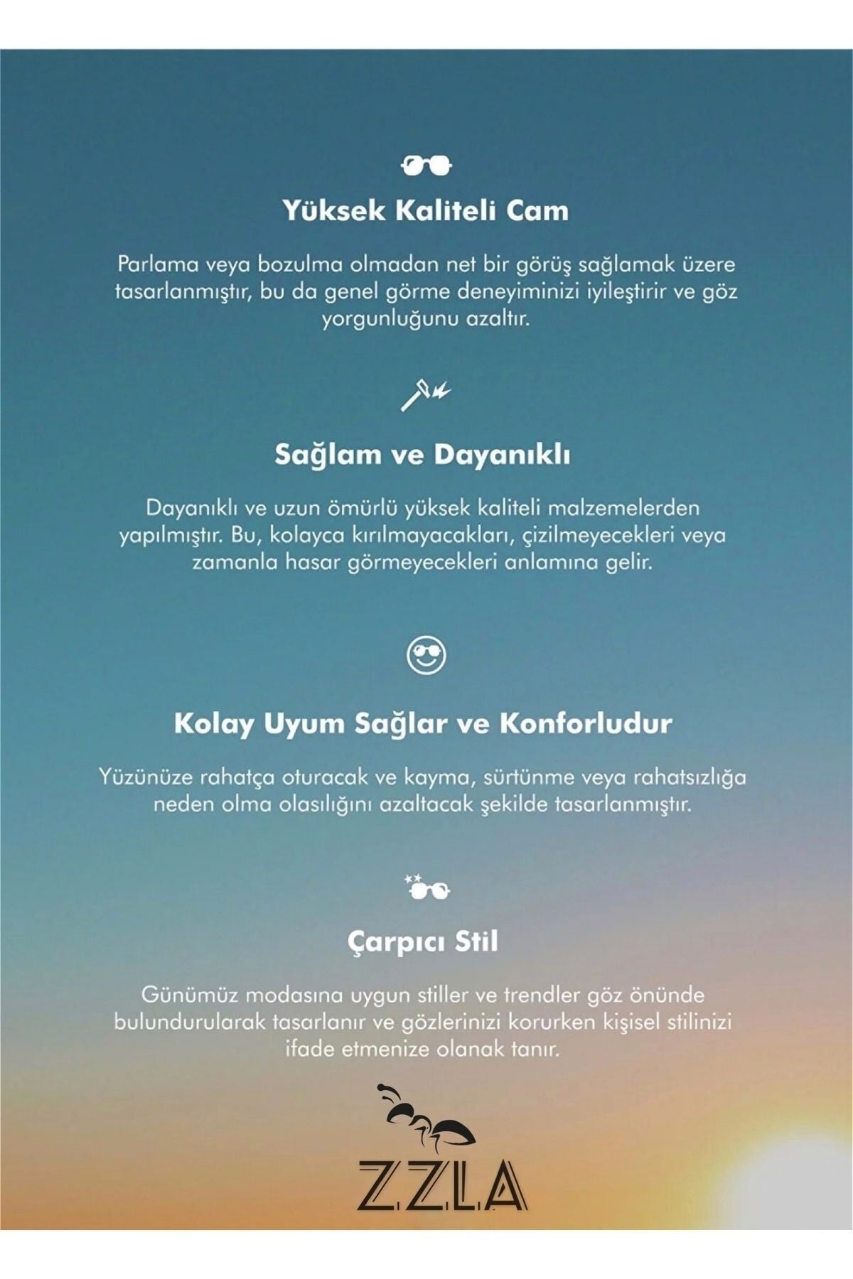 Zzla ’Li Kadın Siyah Kahverengi Fırsat Seti Güneş Gözlüğü - Görsel 3