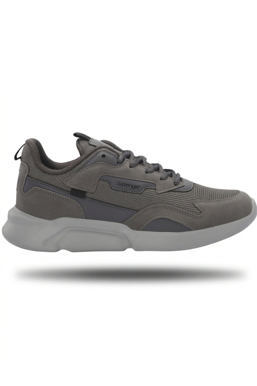 Slazenger Azez Siyah Beyaz Unisex Rahat Sneaker Spor Ayakkabı - Gri-Antrasit