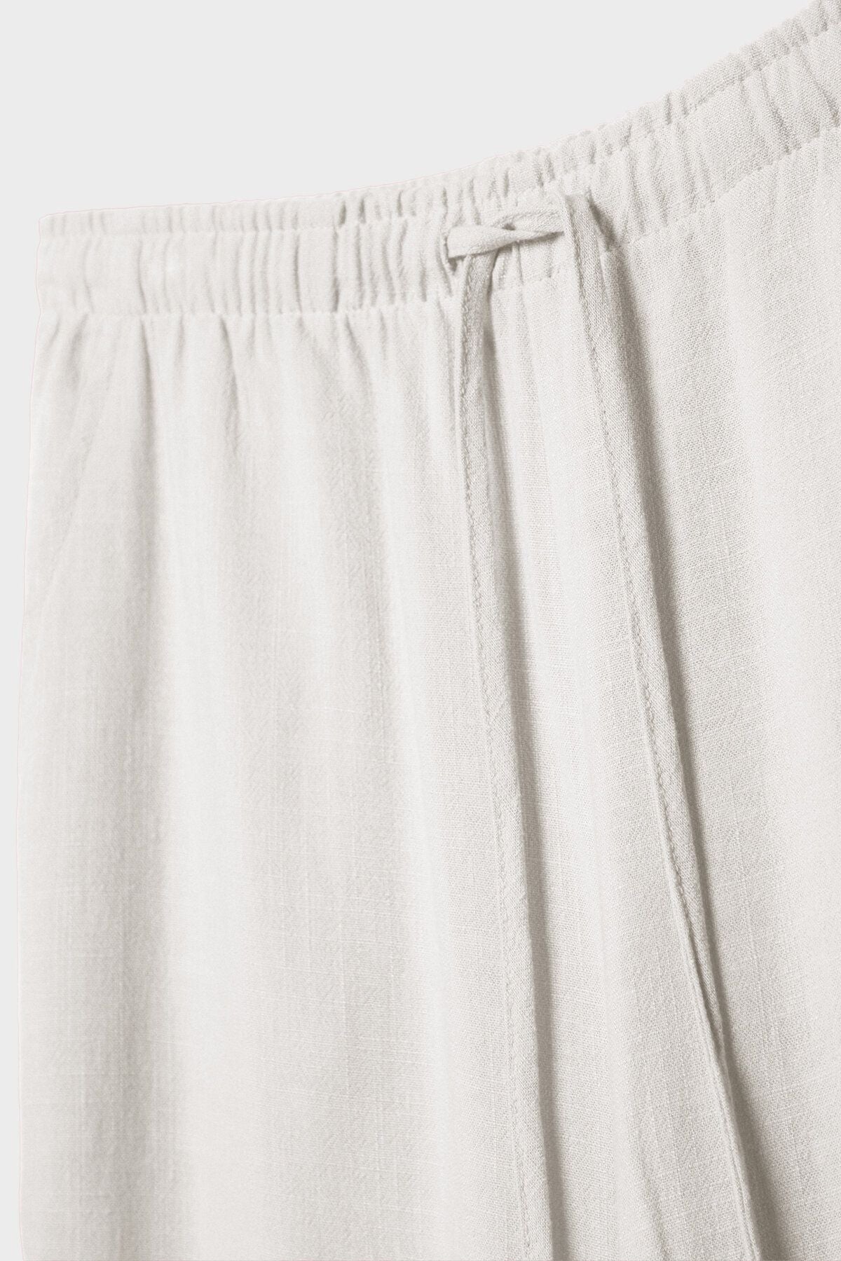 Stradivarius Keten Karışımlı Bol Kesim Pantolon