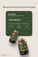 Naturagen Bromelain 2400 GDU 1000 mg 60 Kapsül | Ananas Kaynaklı Enzim | Yüksek Enzim Aktivitesi