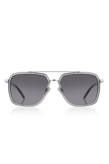 Daniel Klein Polarize - UV400 Korumalı Gümüş Siyah Renk Orijinal Erkek Güneş Gözlüğü 57 Ekartman DKG6289C2