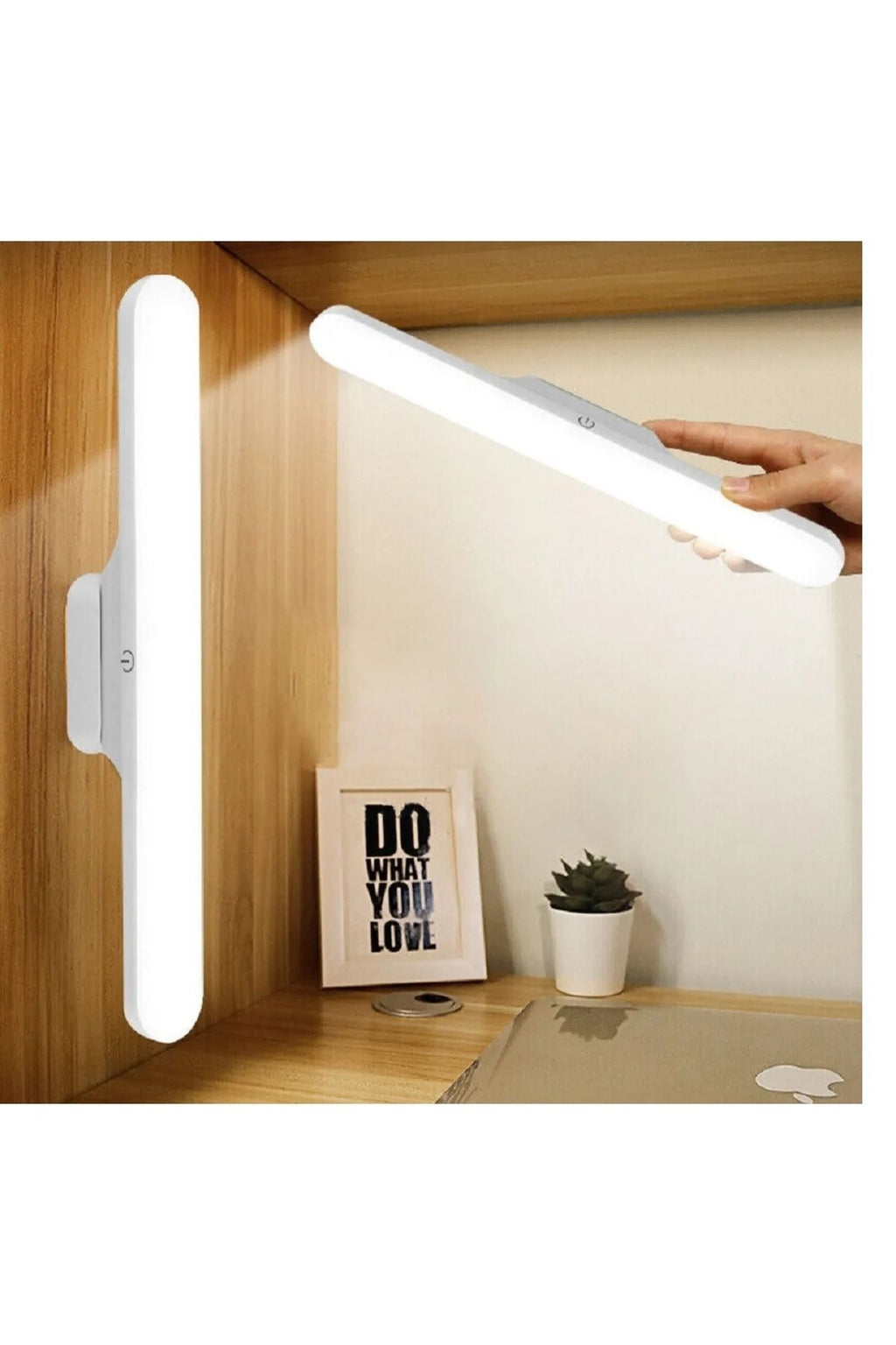 Hightek Dokunmatik Led Usb Şarjlı Aplikablosuz Mıknatıslı Lamba Farklı Işık Rengi - Görsel 4