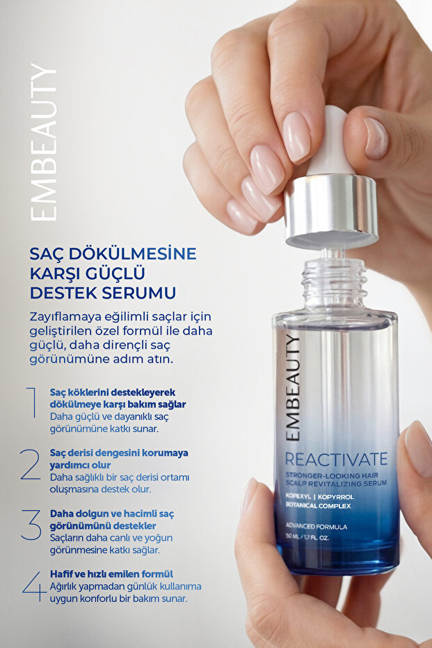 Embeauty Reactivate Saç Uzatan & Dökülme Karşıtı Güçlendirici Complex Serum 50 ML