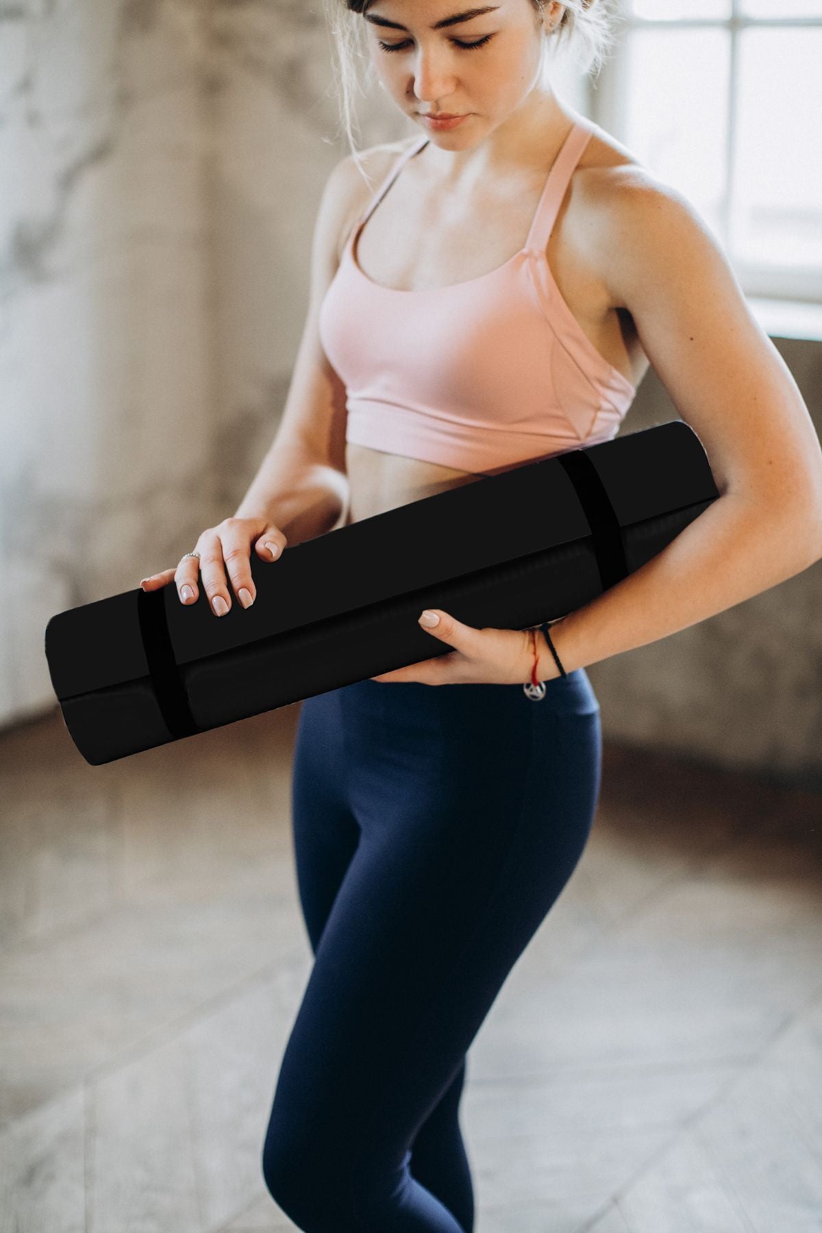 BLACK DEER Pilates Yoga Kamp Matı Egzersiz Minderi Kaymaz Taban xcmm - Görsel 3