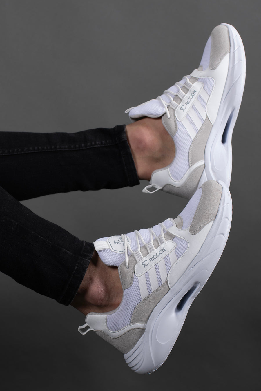 Riccon Torrine Unisex Sneaker 001293 Füme - Beyaz