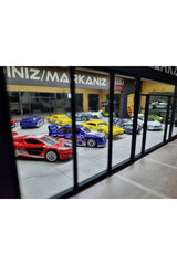 Perlamco Kişileştirilebilir Showroom Galeri Service diorama isimli galeri Led Aydınlatmalı 1/64 ölçek Uyumlu