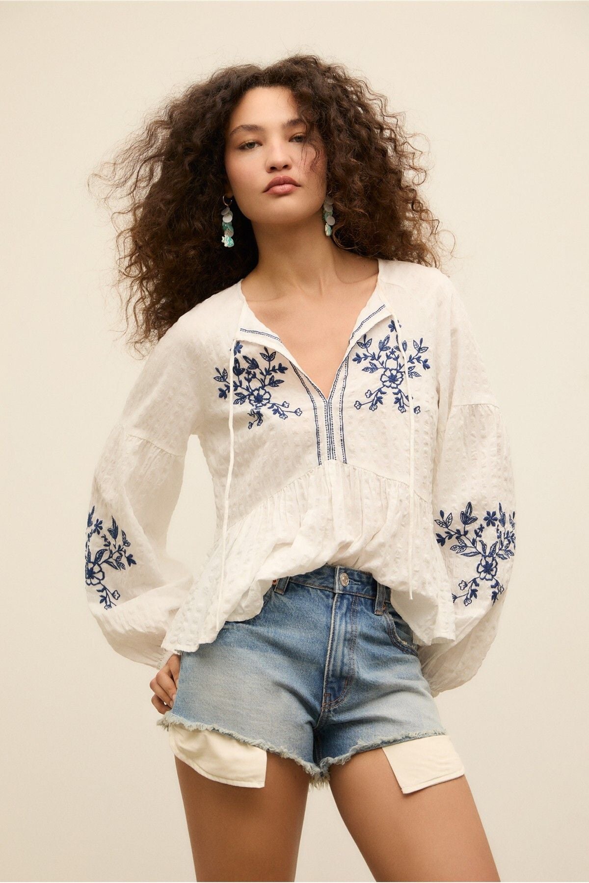 Stradivarius Mikro denim şort