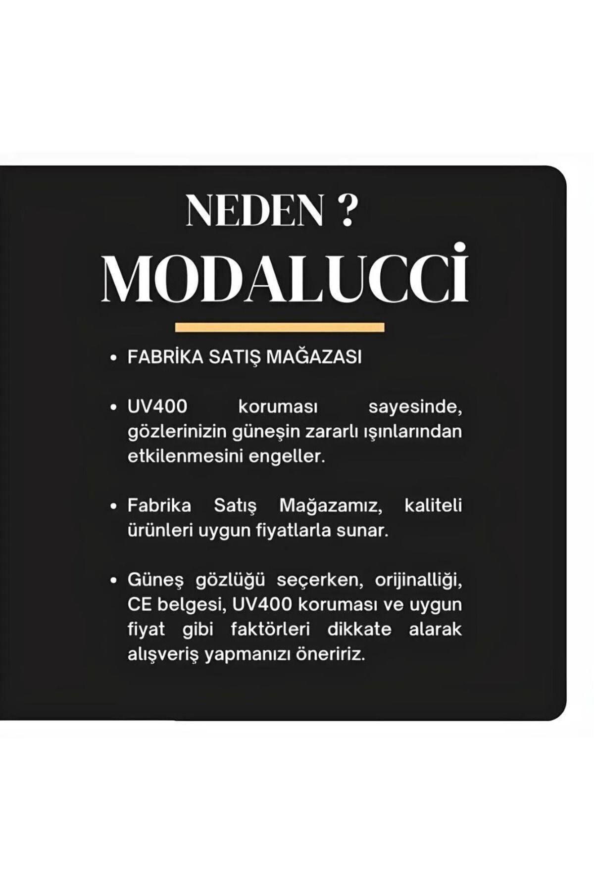 Modalucci HARBY KADIN GÜNEŞ GÖZLÜĞÜ - Görsel 4