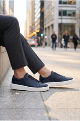 Lufian Tommy Erkek Sneaker Ayakkabı Siyah - Lacivert