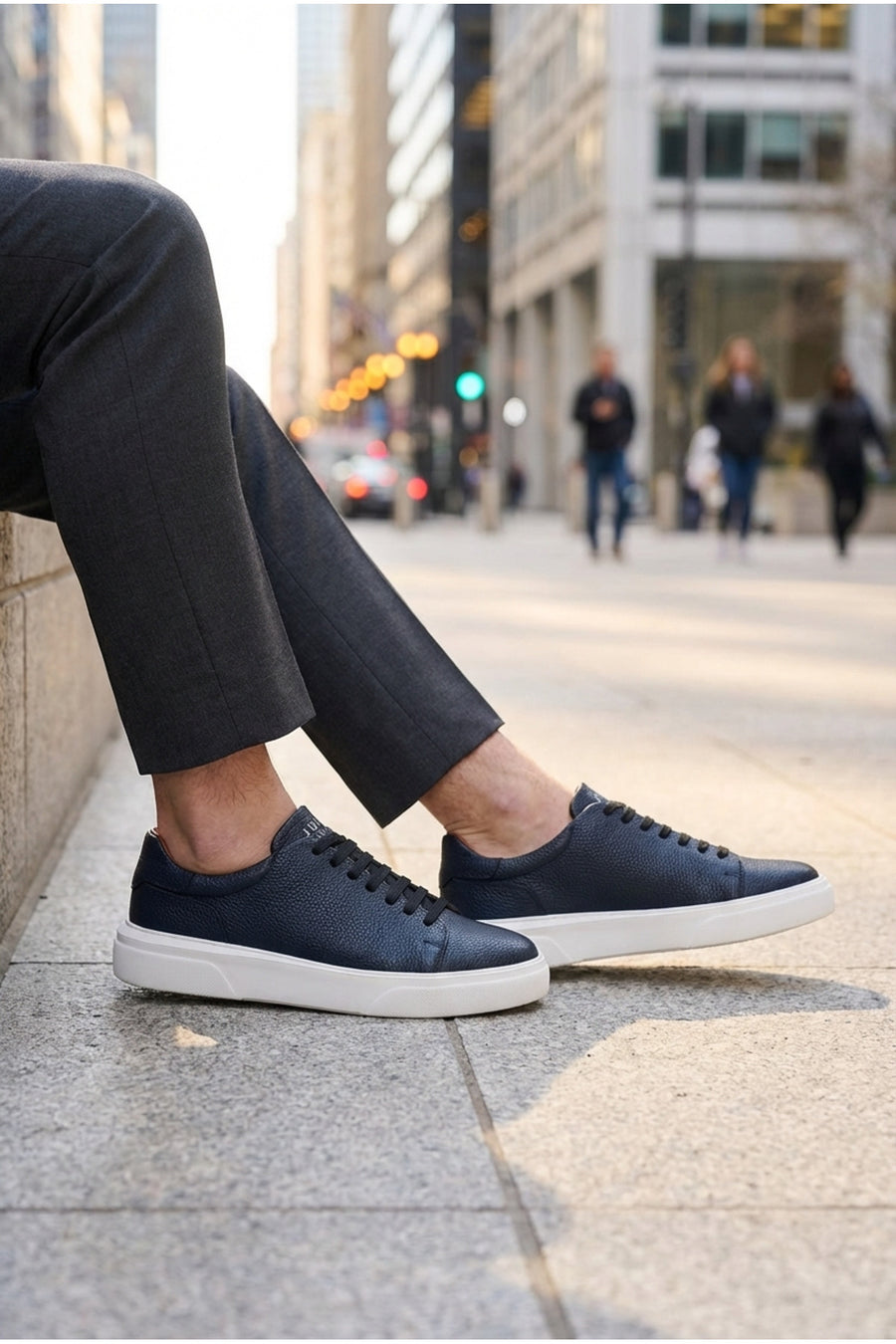 Lufian Tommy Erkek Sneaker Ayakkabı Siyah - Lacivert