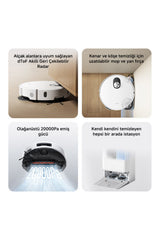 Xiaomi Robot Vacuum 5 Beyaz Akıllı Robot Süpürge 20000 Pa Emiş Gücü ( Xiaomi Türkiye Garantili)
