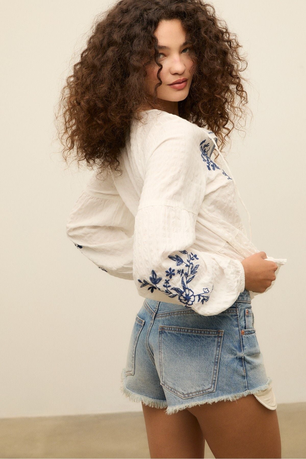 Stradivarius Mikro denim şort