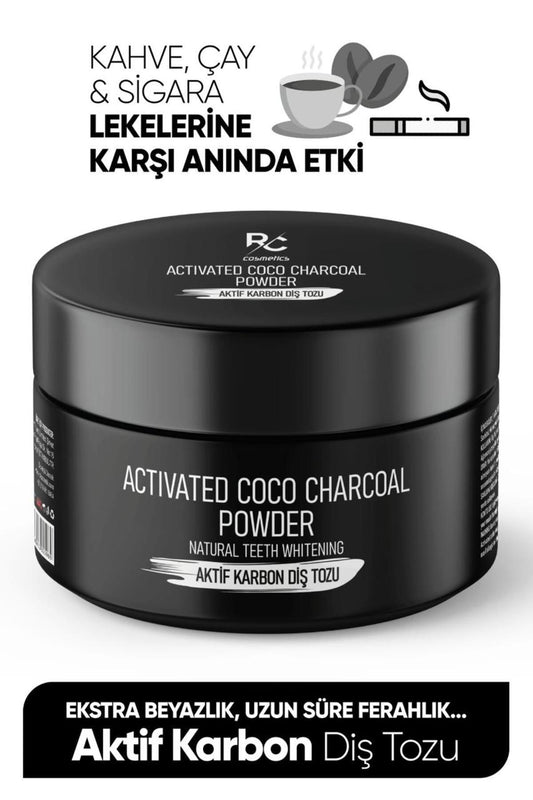 RCOSMETİCS Aktif Karbon Diş Temizleme Tozu