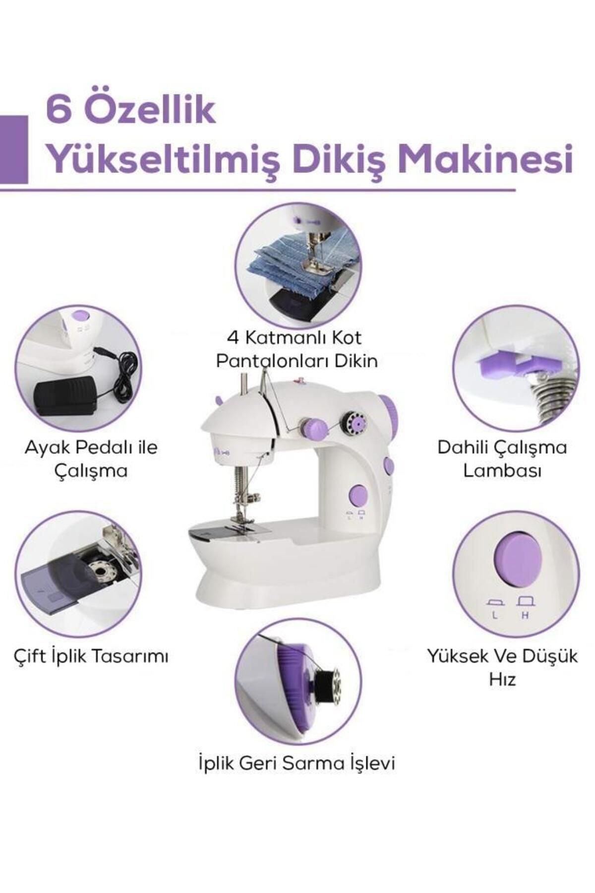 DEMPOWER Mini Ev Tipi Dikiş Makinesi - Görsel 4