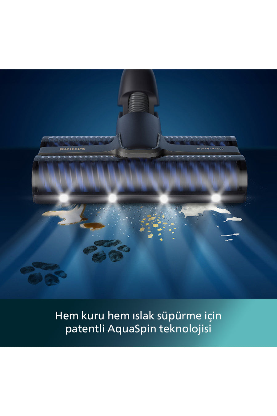 Philips 9000 Serisi AquaTrio Islak&Kuru Süpürge, Otomatik Temizleme, AquaSpin, PowerCyclone Aqua, XW9463/11 - Siyah
